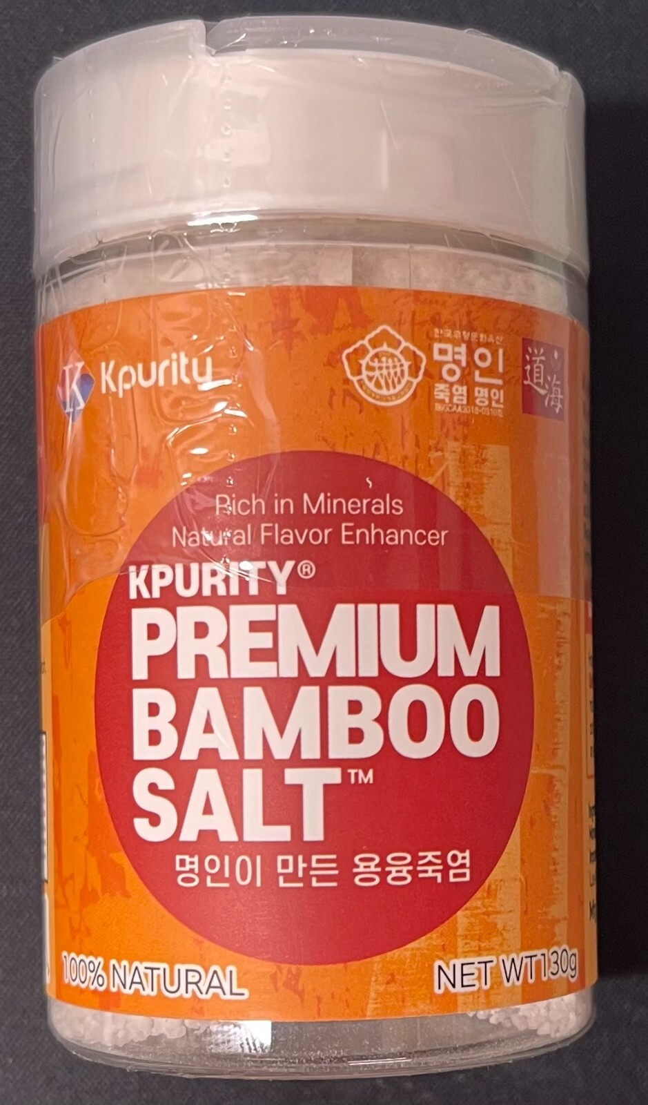 KPURITY 3X Roasted Bamboo Salt 130g Powder – Healthy Table Salt High Alkaline