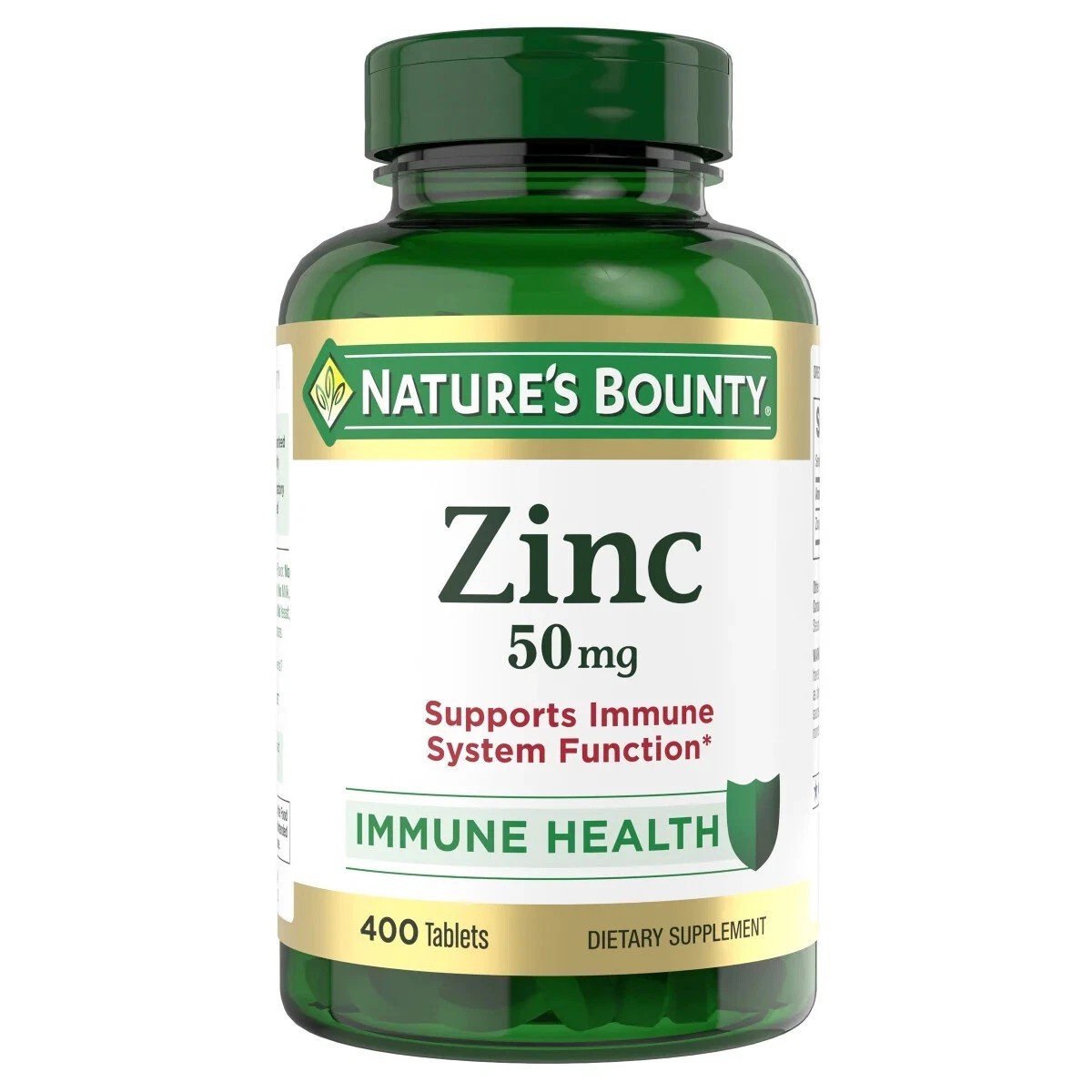 Nature’s Bounty Zinc 50 mg 400 Tablet Support Immume System EXP 10/2028+