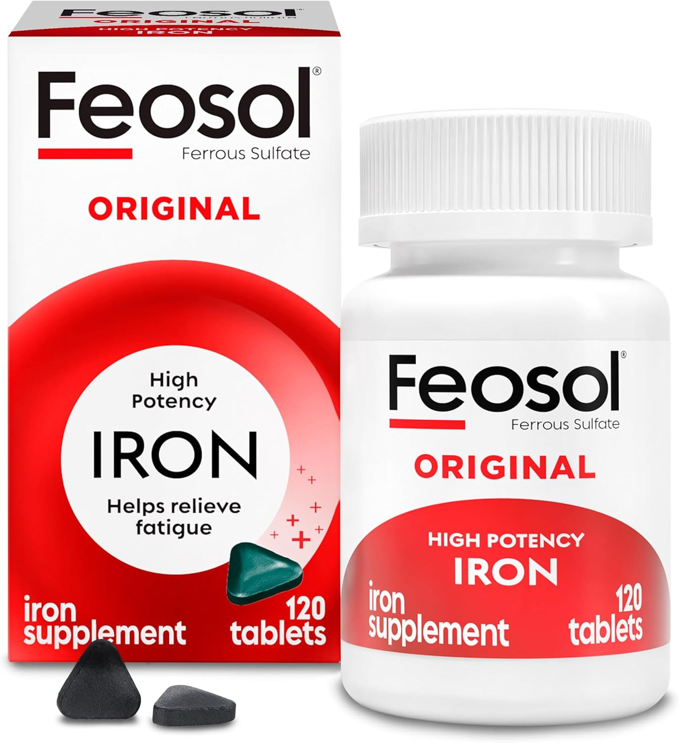 Original Iron Supplement Tablets, Non-Heme, 65Mg Iron per Pill, 1 per Day, 120Ct