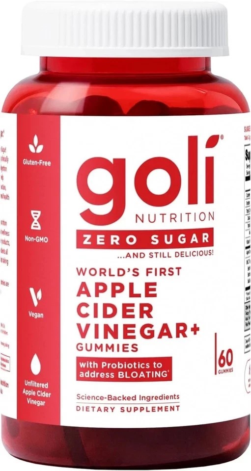 3 Pack Goli Zero Sugar Best Seller Trio Set Gummies 60Caps Per Bottle
