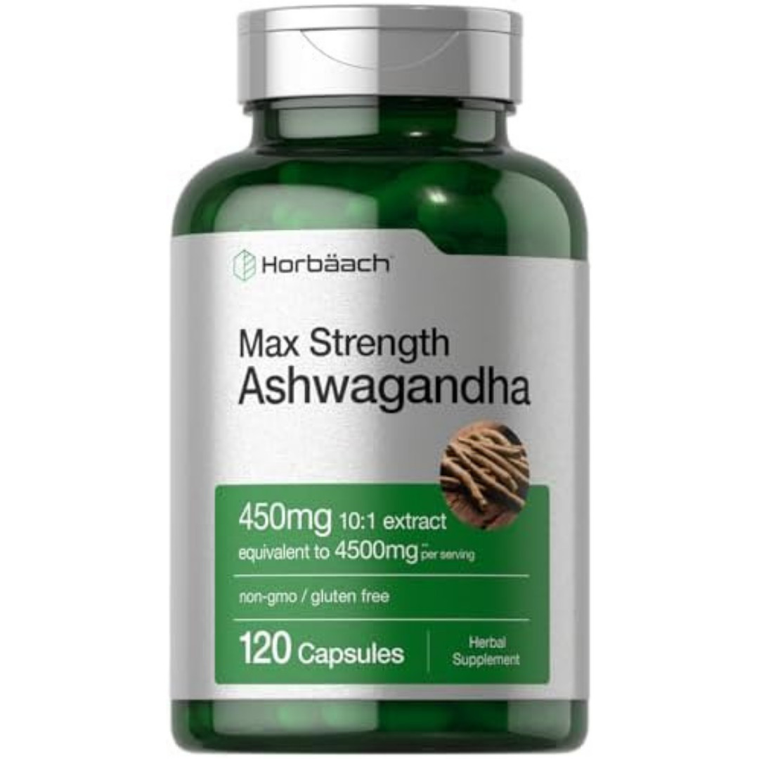 Ashwagandha Capsules | 4500 mg | 120 Count | by Horbaach