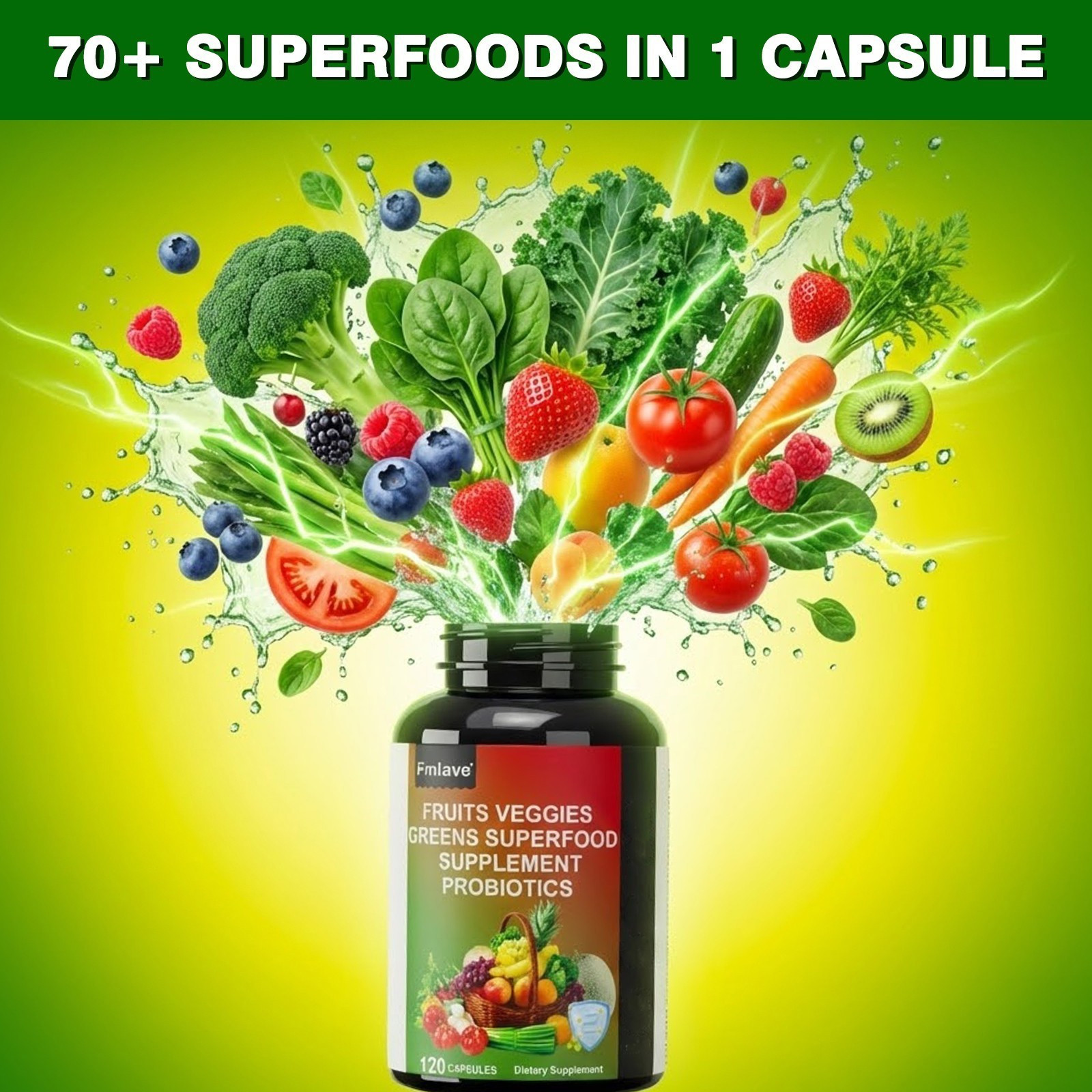 Organic Greens Superfood Tablets 2 PACKS – Greens, Fruits & Veggies for EVERYONE