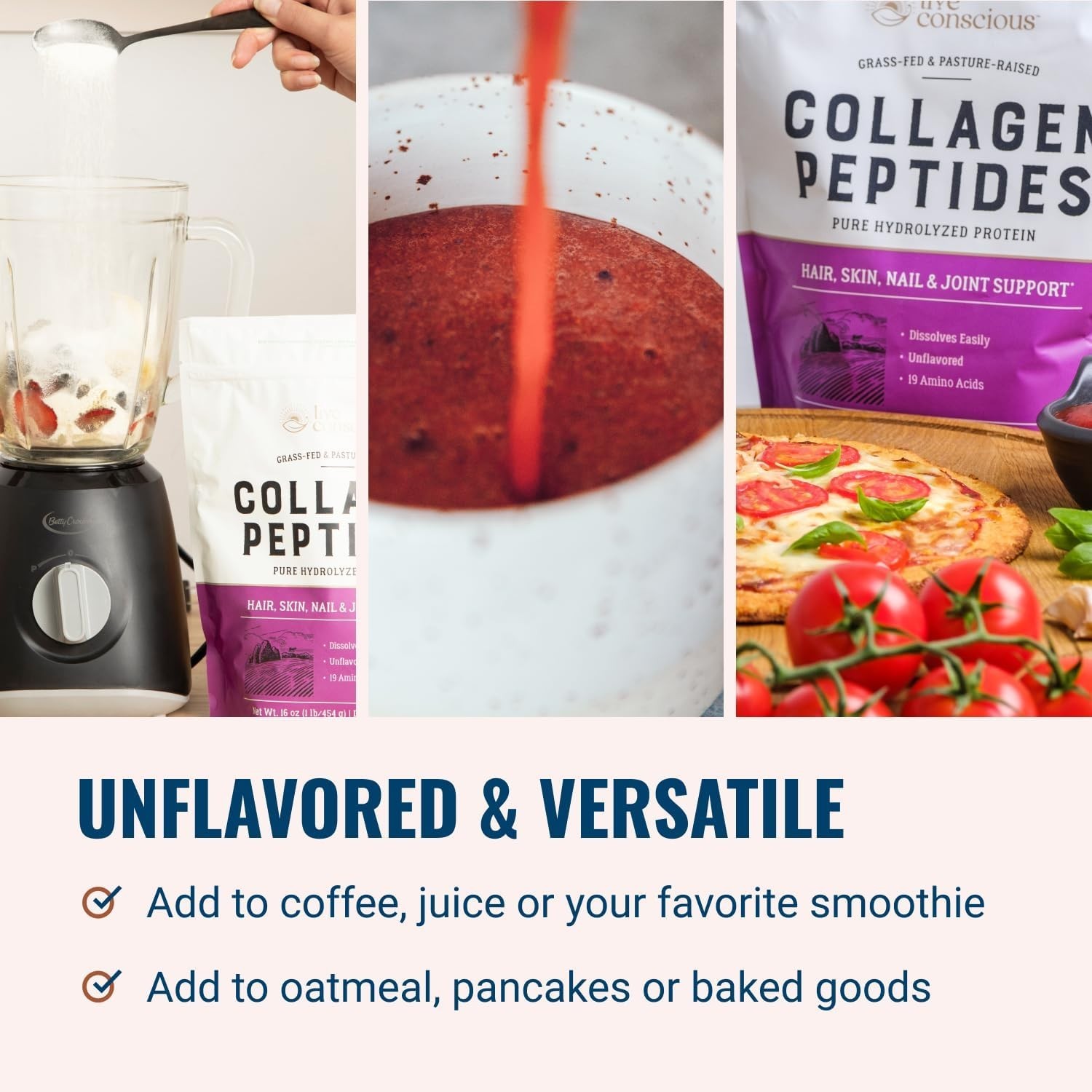 Hydrolyzed Collagen Powder — Keto & Paleo Friendly, Unflavored, 20 Servings
