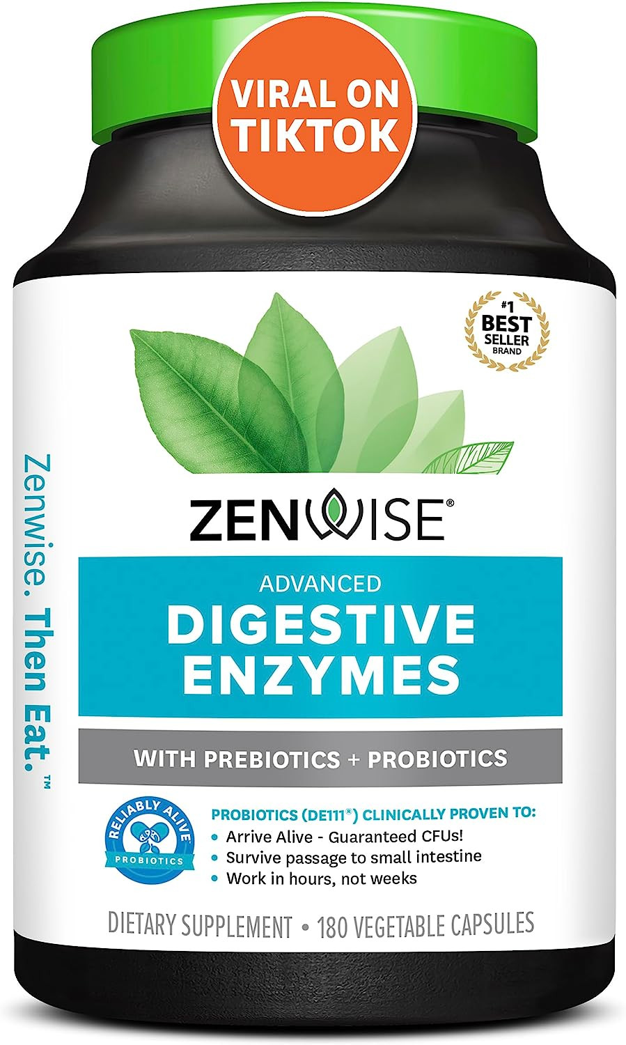 Zenwise Digestive Enzymes – Probiotic Multi Enzyme with Probiotics and Prebiotic