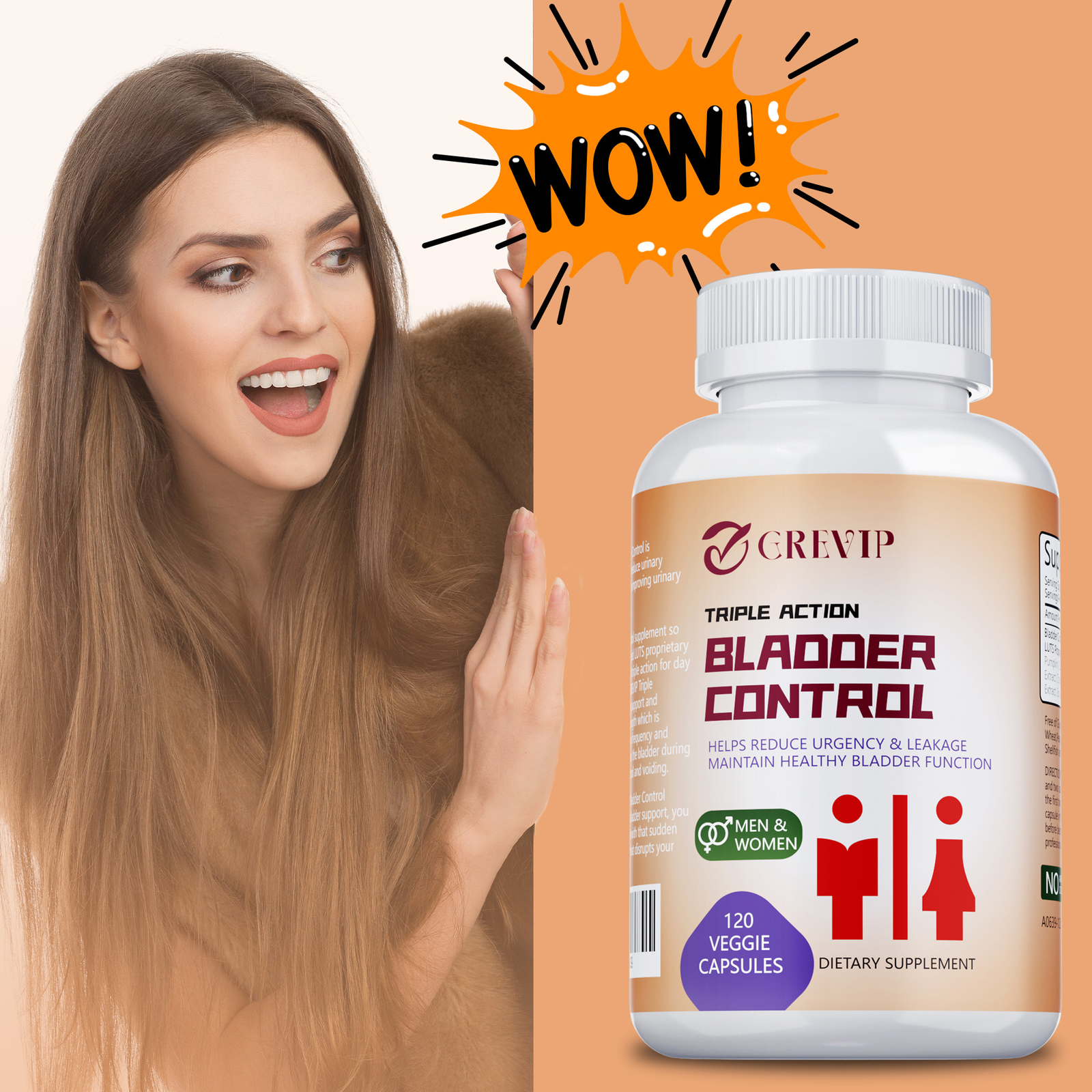 Bladder Control Capsules – Helps with Overactive Bladder,Improve Bladder Control