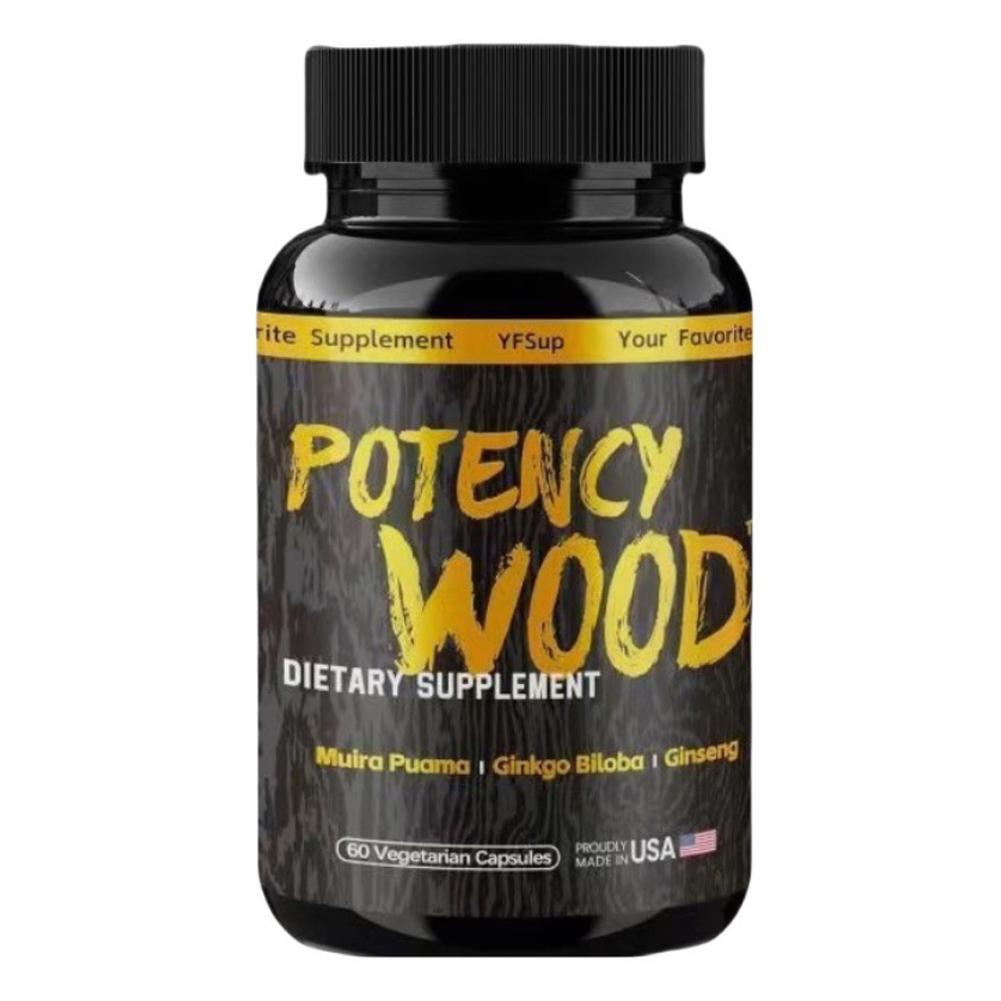 60pcs Potency Wood Capsule Dietary Herbal Natural Supplement, Formula USA Made