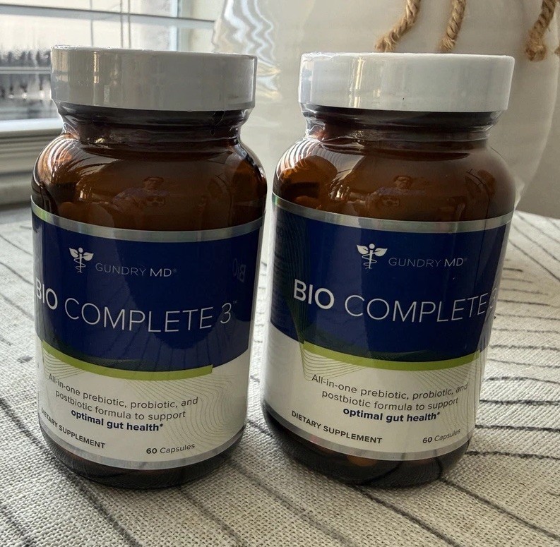 2 PACK Gundry MD Bio Complete 3 Supplement 60 Caps Optimal Gut Health Sealed