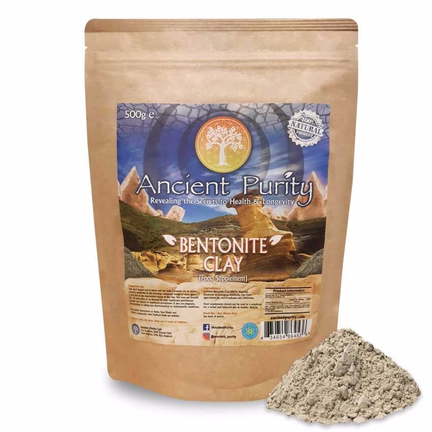 BENTONITE CLAY 500g | Detox Cleanse | Safe Internal & Topical Use | Food Grade