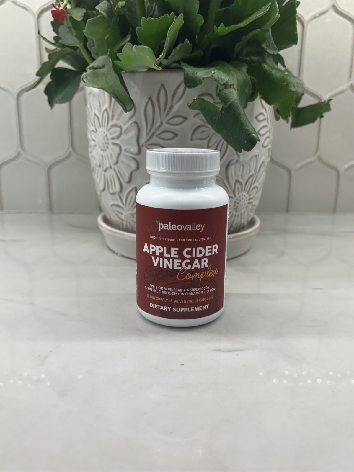 ACV Complex Digestive Support Detox Supplement 90 Count Bottle Natural Formula