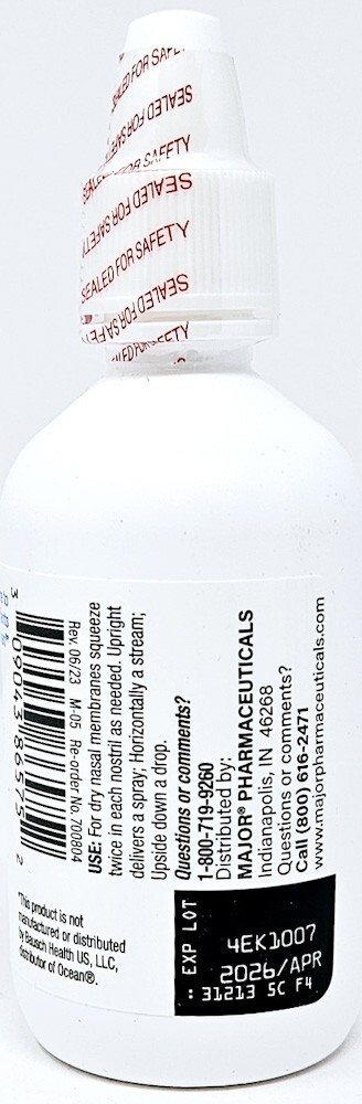 Major Deep Sea Nasal Saline Spray 1.5 Oz (44ml) 12 Pack -Expiration Date 07-2025