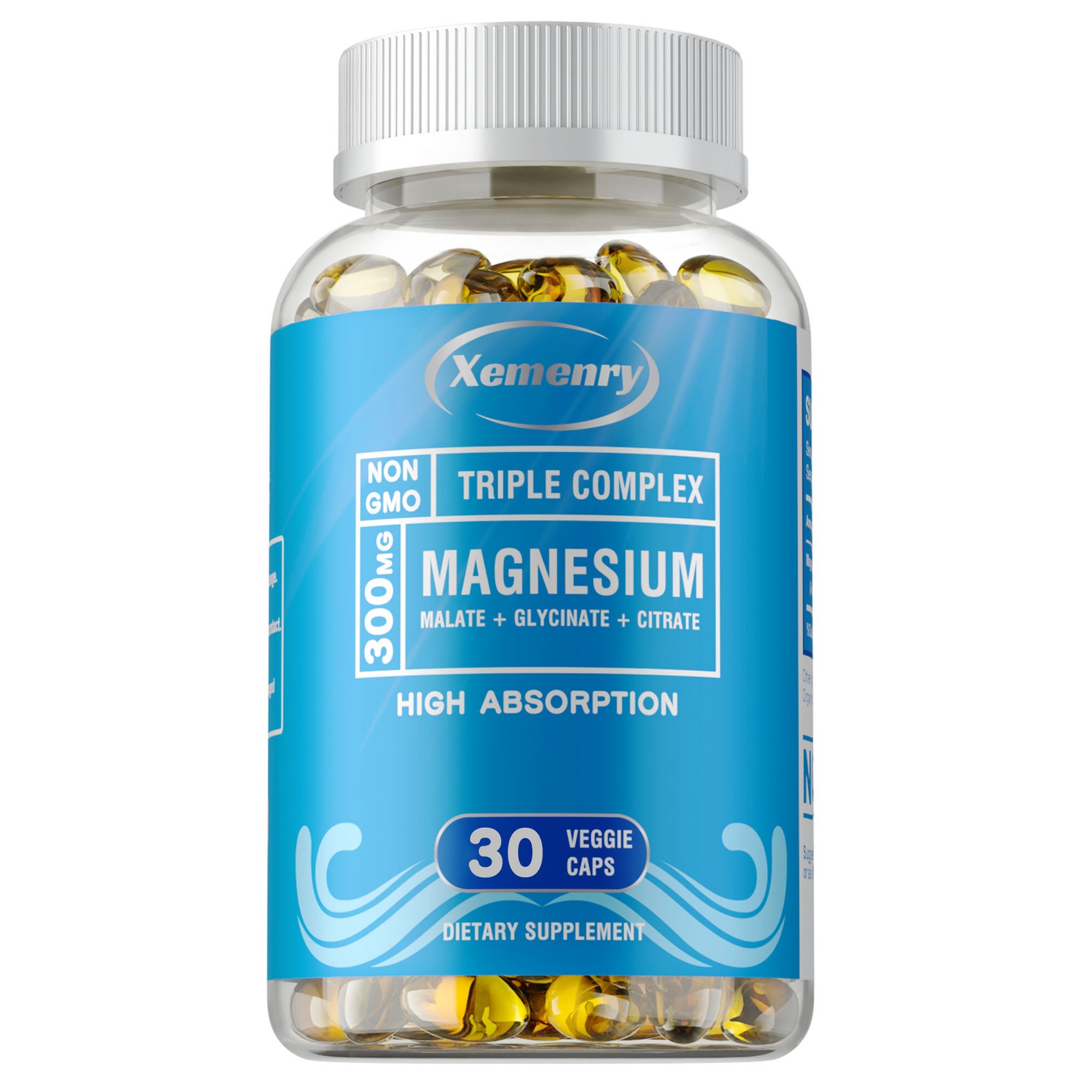 Triple Magnesium Complex -Magnesium Malate,Glycinate,Citrate,Sleep,Stress Relief