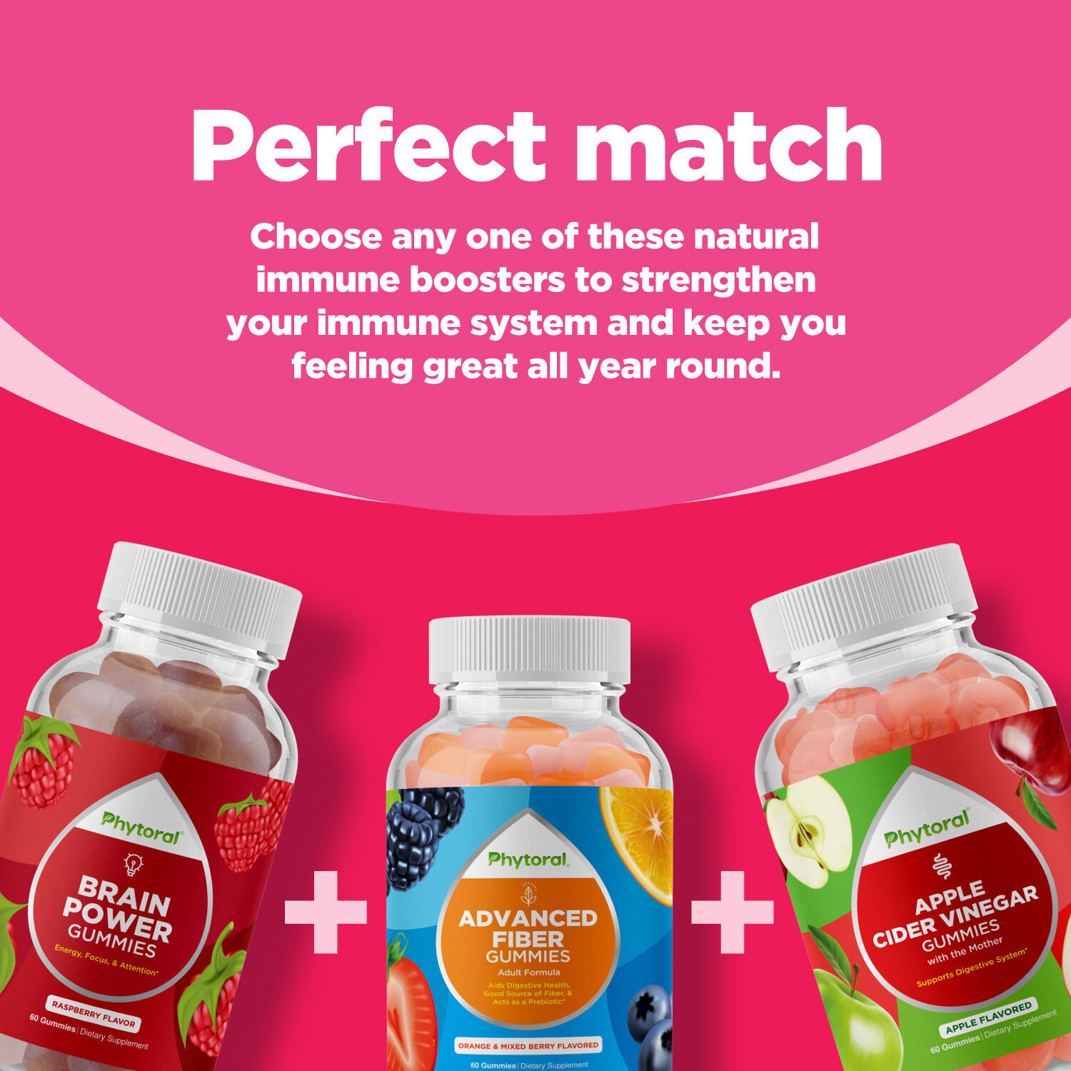 Womens Multivitamin Gummy Vitamins for Adults – Natural Immune System Booster