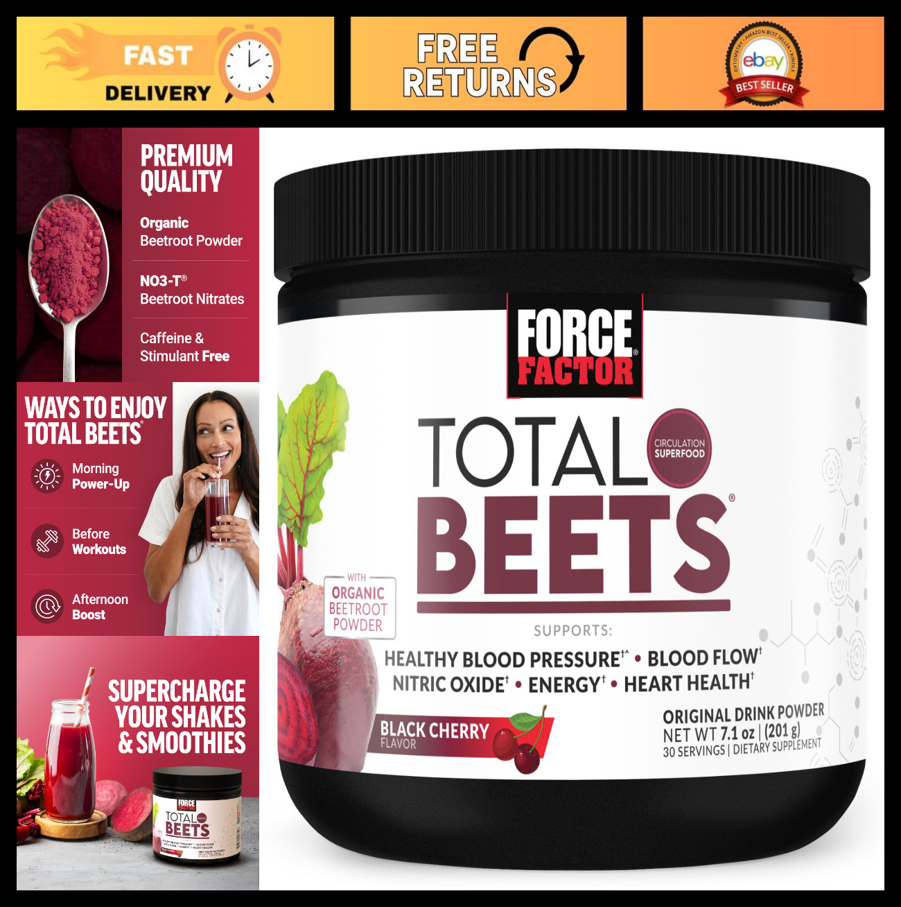 Delicious Superfood Powder with Nitrates for Healthy Blood Pressure & Energy – 3