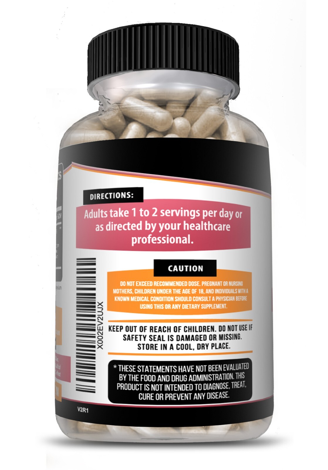 Collagen Peptides Types I, II, III, V, X 1200mg Pills Anti-Aging Skin Capsules