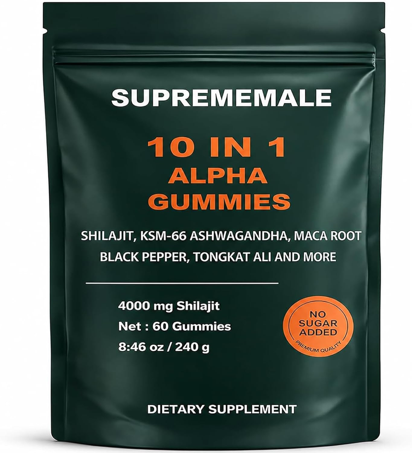 SupremeMale 10 in 1 Alpha Gummies – 4000 mg Herbal Performance Blend US SELLER