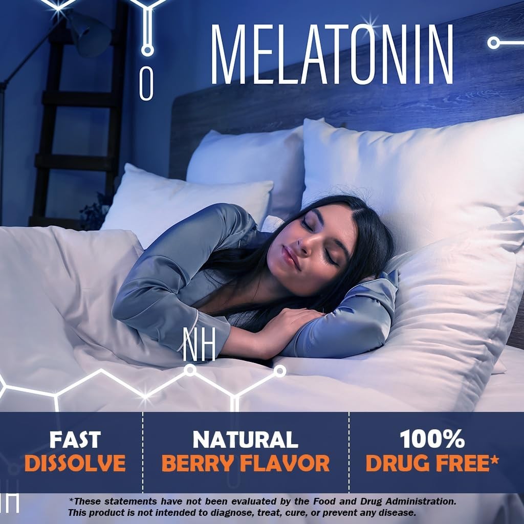 Melatonin 30mg with L-Theanine & B6 – 360 Fast Dissolve Tabs, Sleep Aid, Relaxat