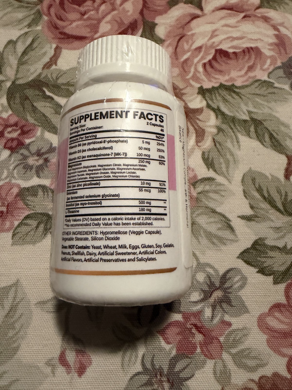 12 in 1 Magnesium Complex for Women – 1000mg Magnesium Complex with D3K2, B6