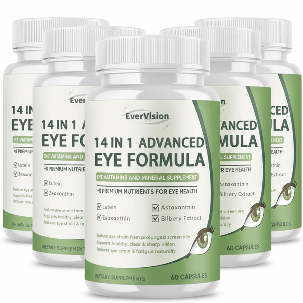 ( 5 pack ) Evervision 14 in 1 Advanced Eye Formula pills – ( 300 Capsules )