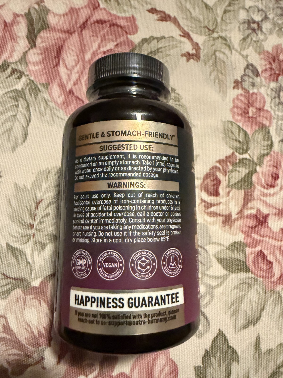 Iron Supplement for Women – Iron 65mg (Ferrous Sulfate 325mg) – Stomach Friendly