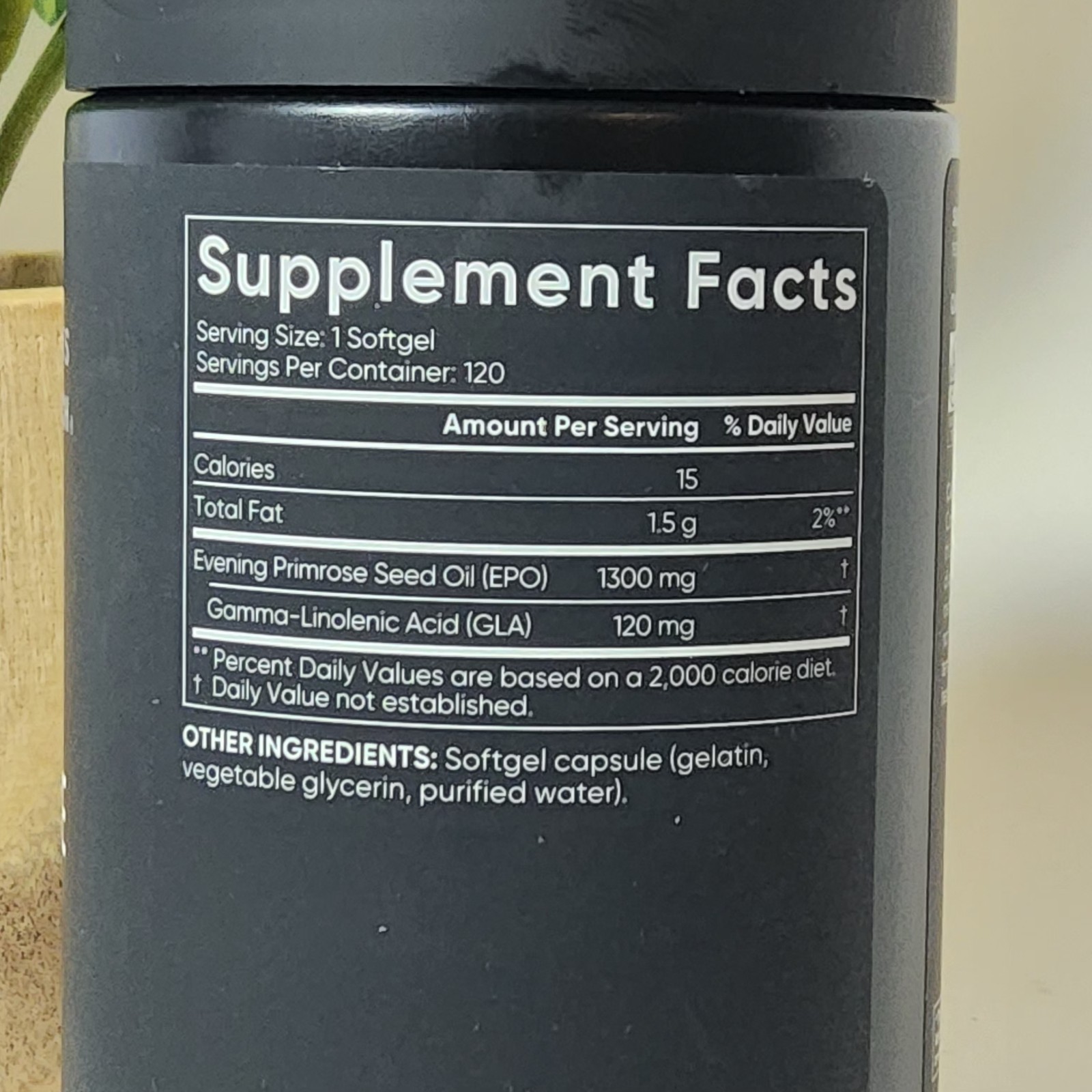 Sports Research Evening Primrose Cold Pressed Oil 1300mg 120 Softgels Exp 06/28