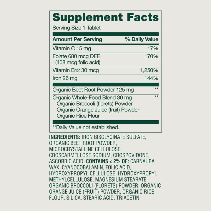 Spring Valley Blood Fortifier with Iron Tablets, General Wellness, 60 Count