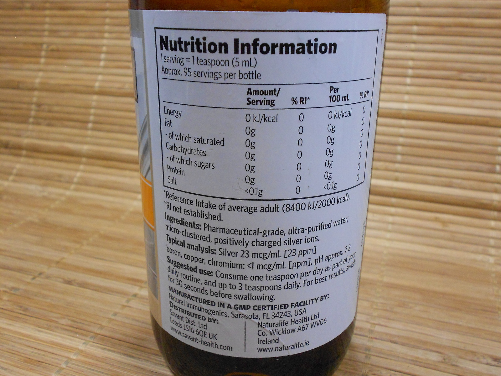 Argentyn 23 Ion Water w/ Positively Charges Silver Ions 473mL EXP 10/2025 Sealed