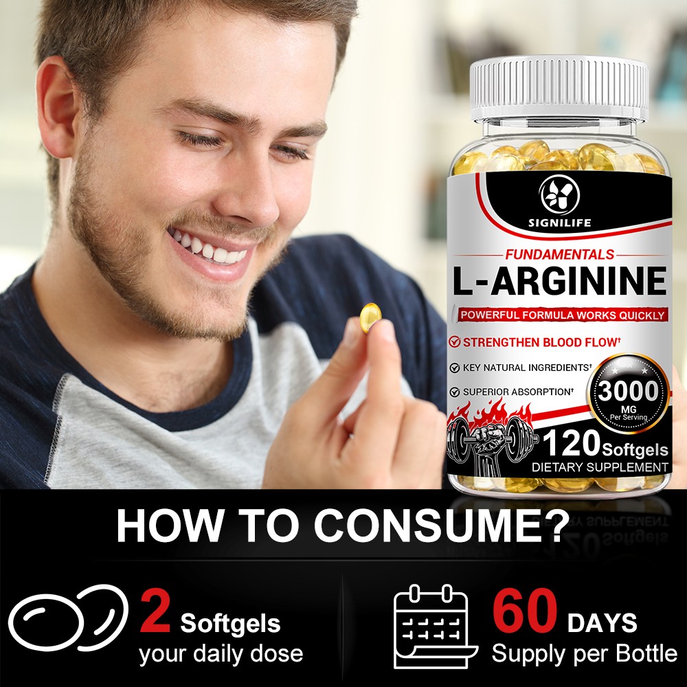 Nitric Oxide Booster L-Arginine, L-Citrulline 3000mg 120 Caps HIGHEST POTENCY