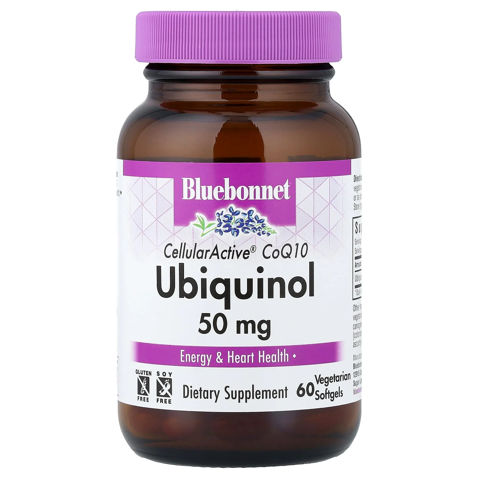2 X Bluebonnet Nutrition, CellularActive� CoQ10 Ubiquinol, 50 mg, 60 Vegetarian