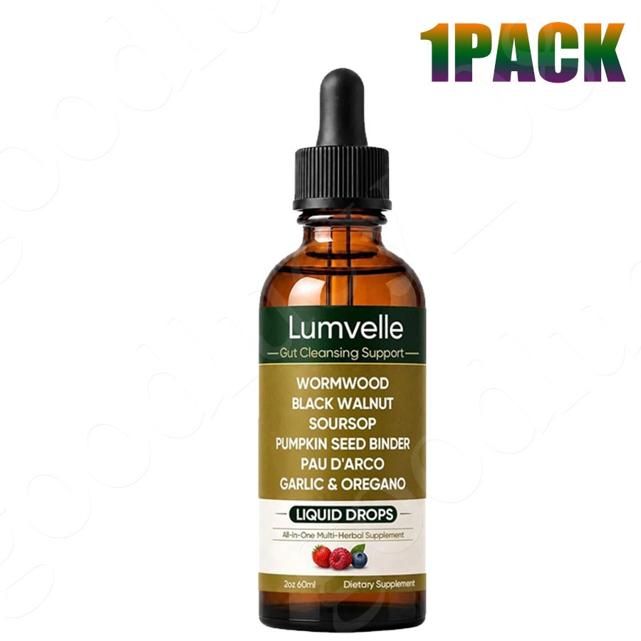 Lumvelle Wild Harvested Wormwood Liquid Drops 60ml Gut Cleanse Digestive Herbal