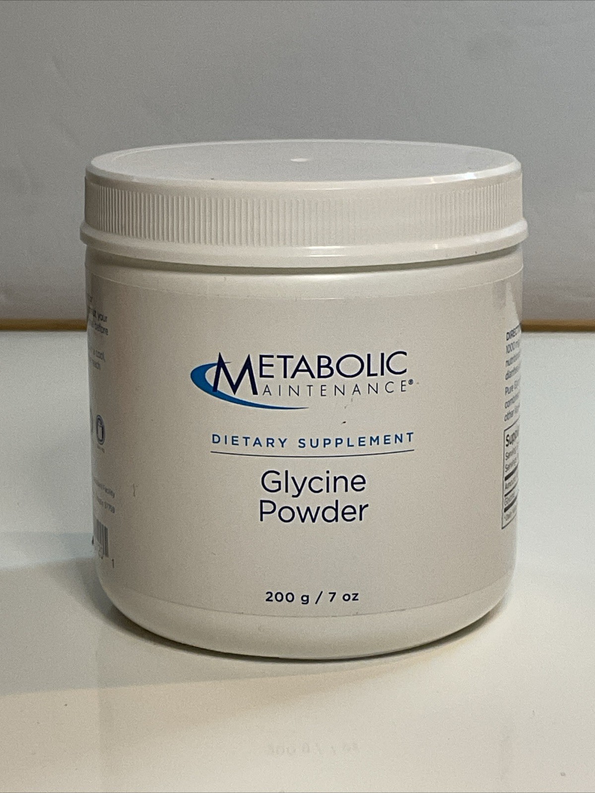 Metabolic Maintenance Glycine Powder (200 Grams, 400 Servings) Exp 02/2026