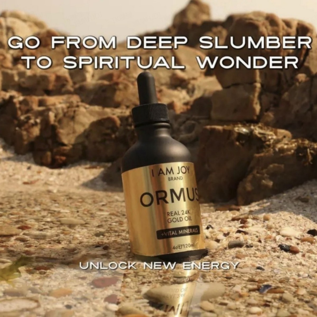 NEW LUXRY I Am Joy Ormus Gold Oil, DNA Repair & Pineal Gland Decalcification