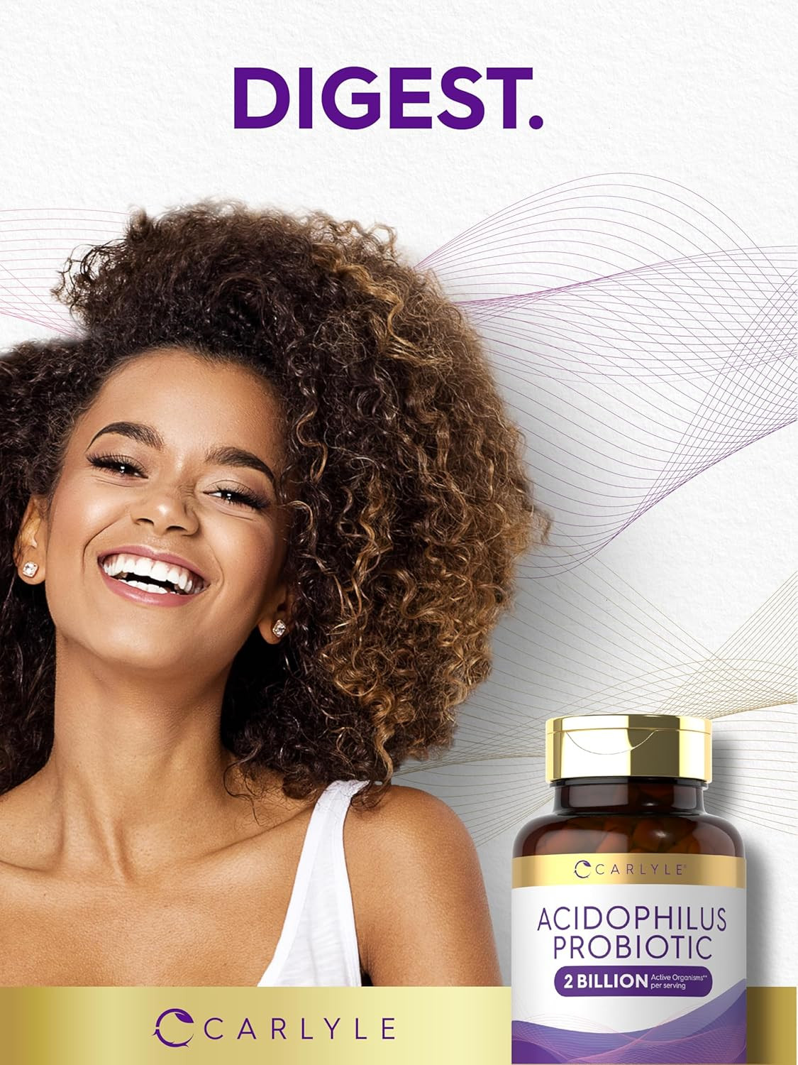 Acidophilus Probiotic for Women & Men’S Digestive Health 2 Billion CFU 180 Quick