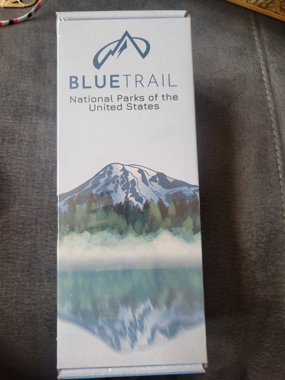United States National Parks Water Bottle with Stickers Moonlit blue new sealed