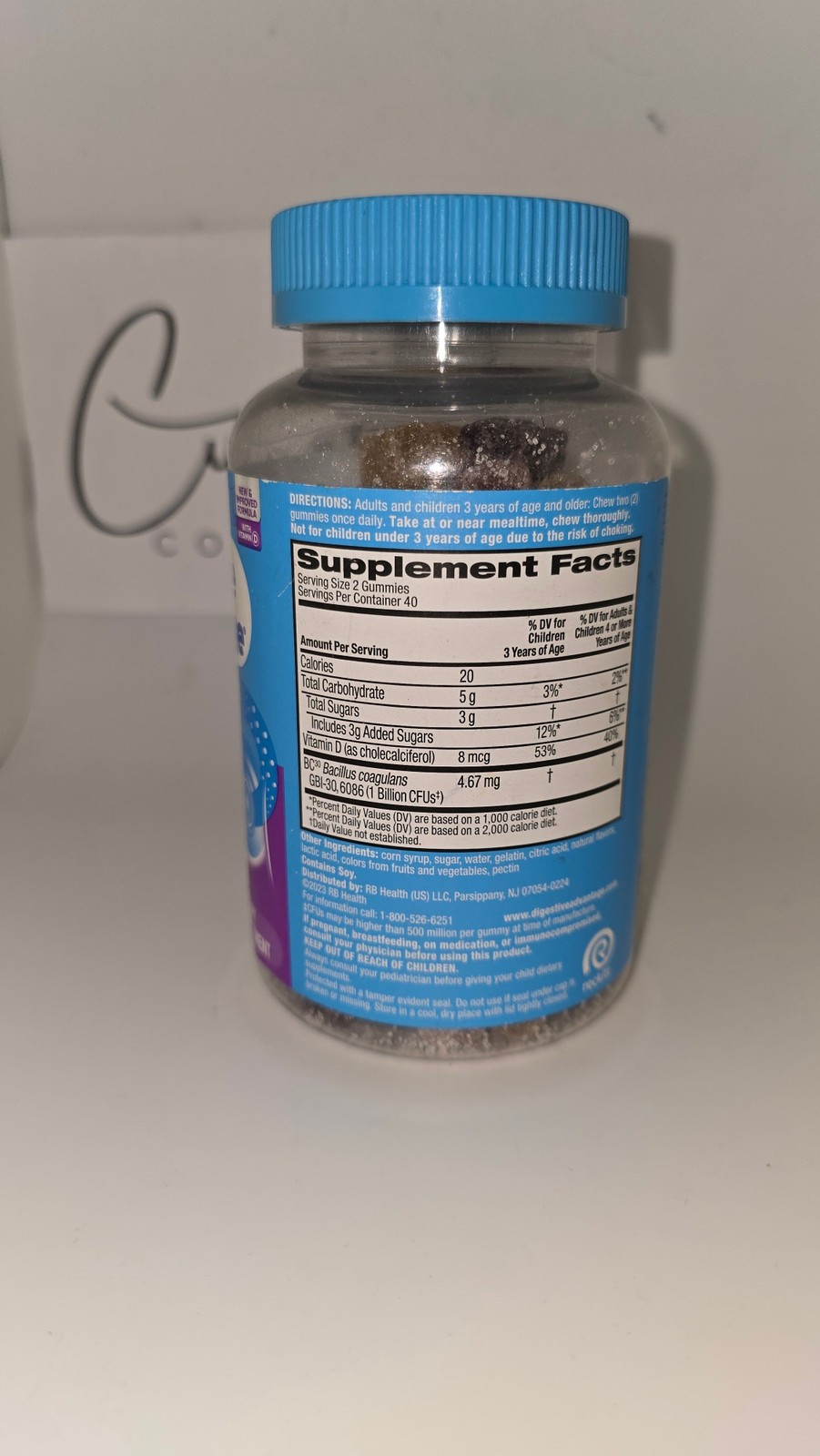 Digestive Advantage Daily Probiotics 3 in 1 Immune Health 80 Gummies Exp 01/27