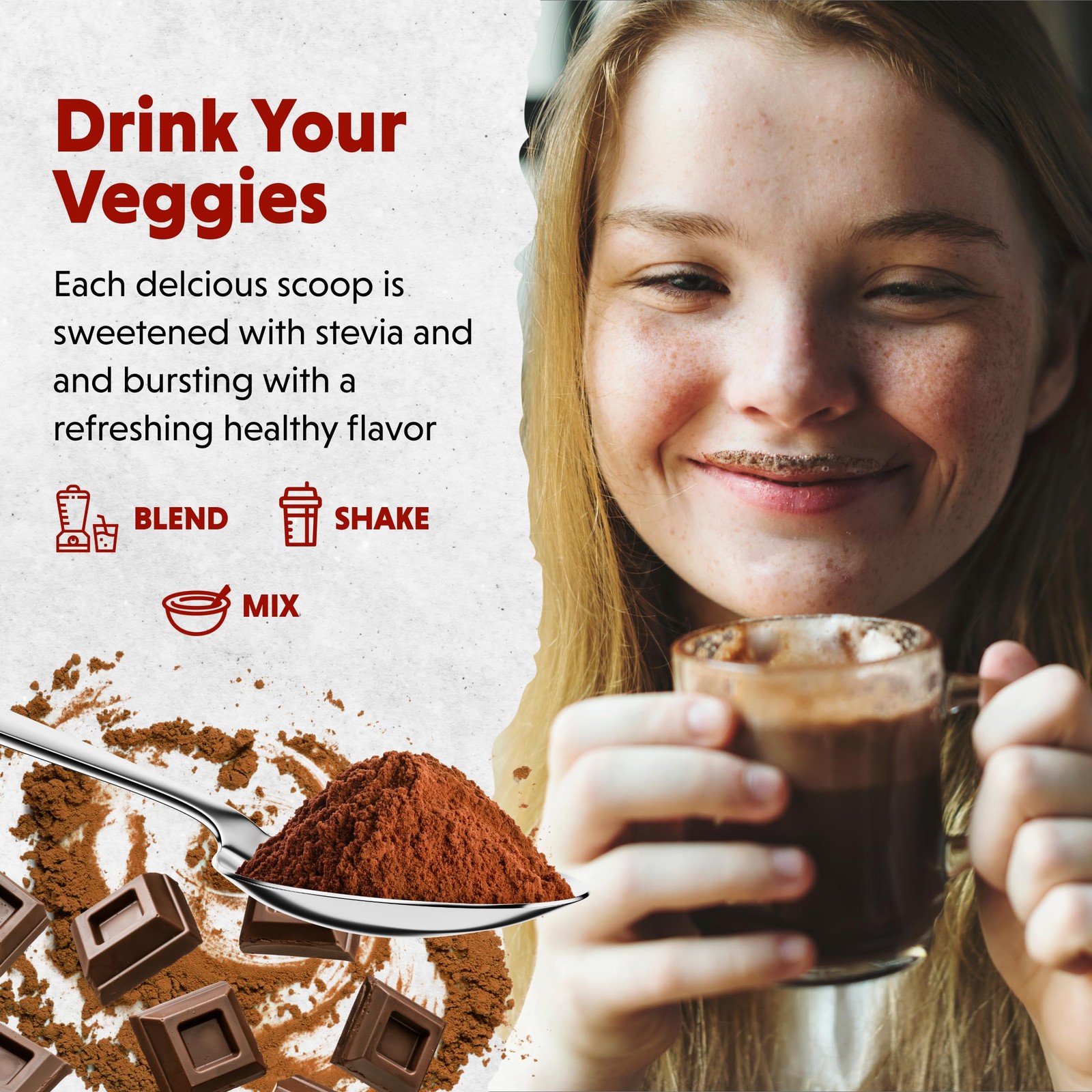 Barlean’s Chocolate Greens Powder, Daily Fruit and Vegetable Superfood Supple…