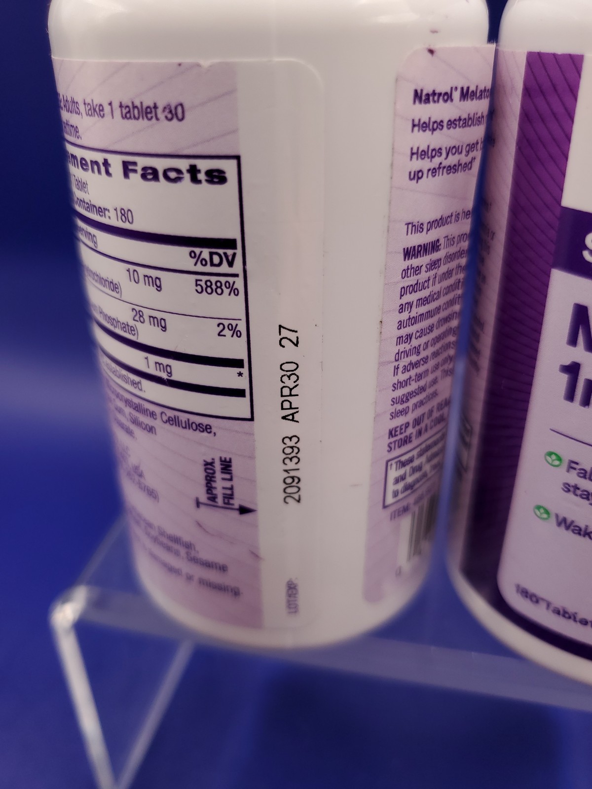 2 Pack Natrol Melatonin 1mg Sleep Support Tablets 180Ct Tablets Exp 04/27 New