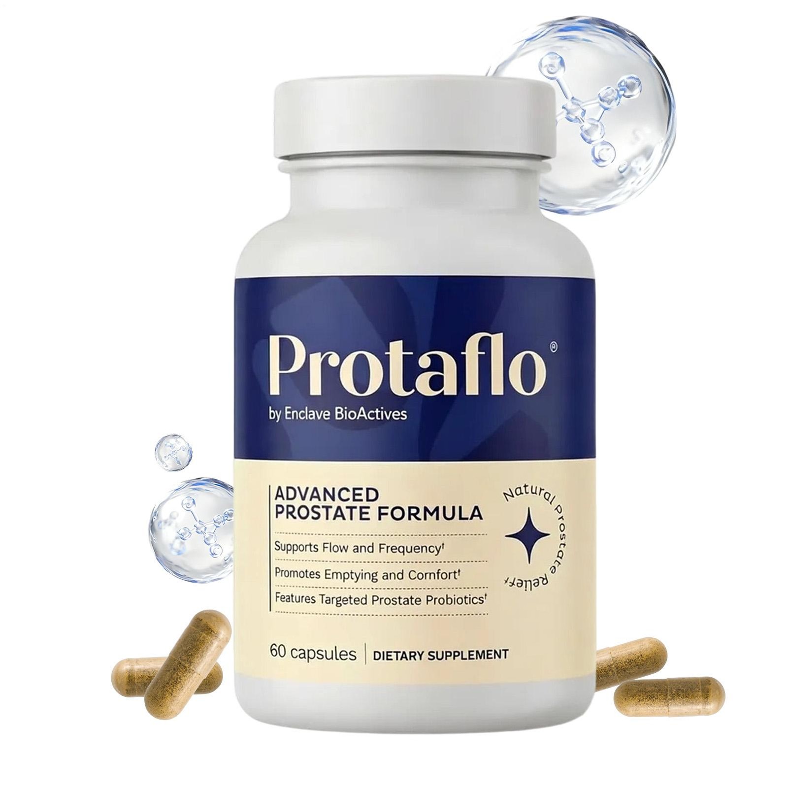 BioActives Enclave Protaflo Prostate Formula 60 Capsules D3 Zinc Supplements
