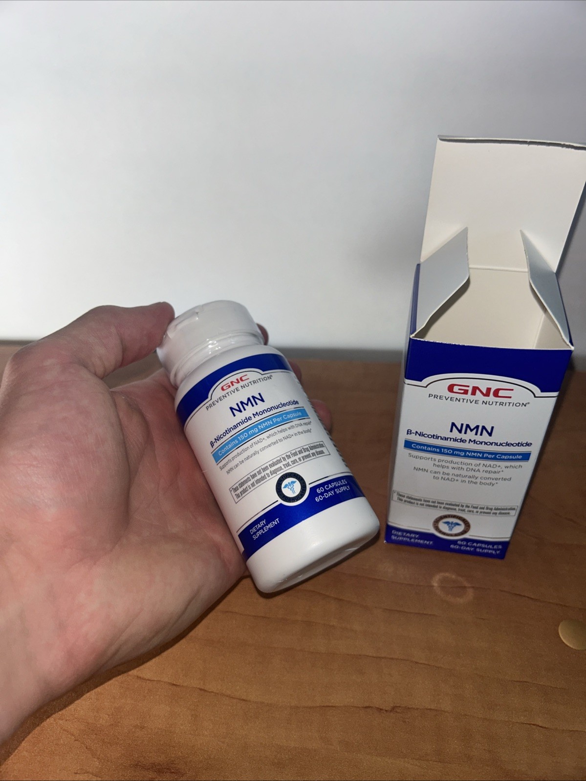 NMN B-Nicotinamode Mononucleotide GNC NMN SUPPLIMENT 150mg Capsules