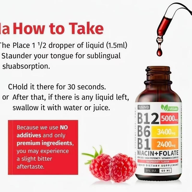 Vitamin B12 Sublingual Vitamin B Complex B 12,Vitamin B12 and B6 Liquid Drops