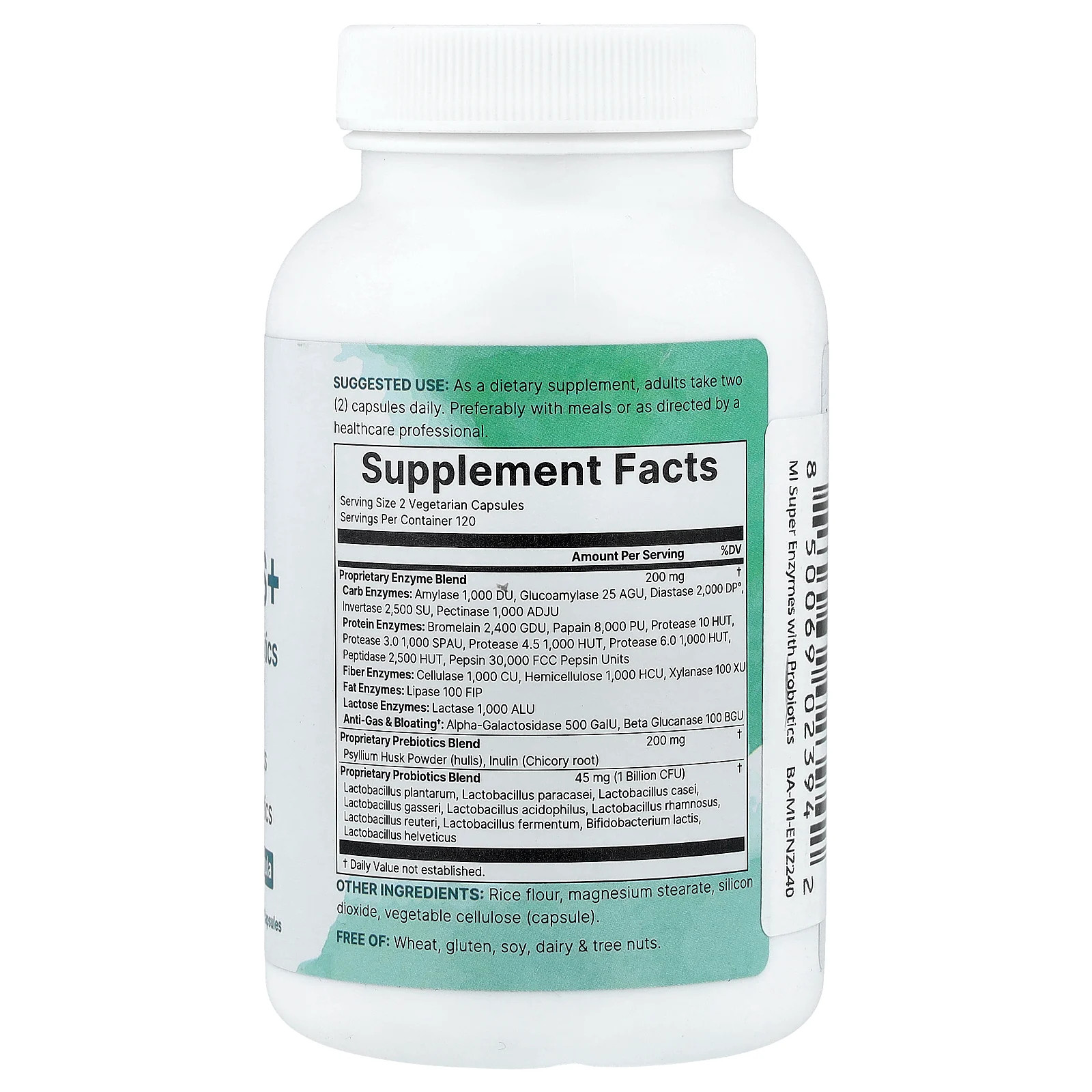 Super Enzymes+, 240 Vegetarian Capsules