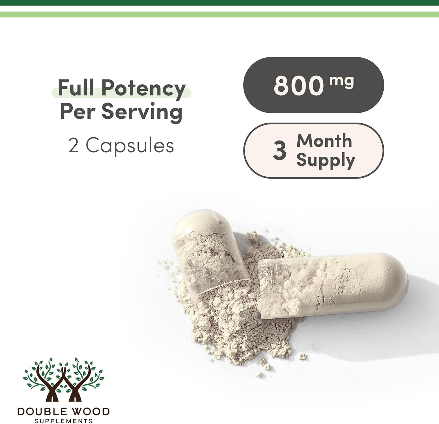 Double Wood Digestive Enzymes 800mg Blend 10 Essential Enzymes