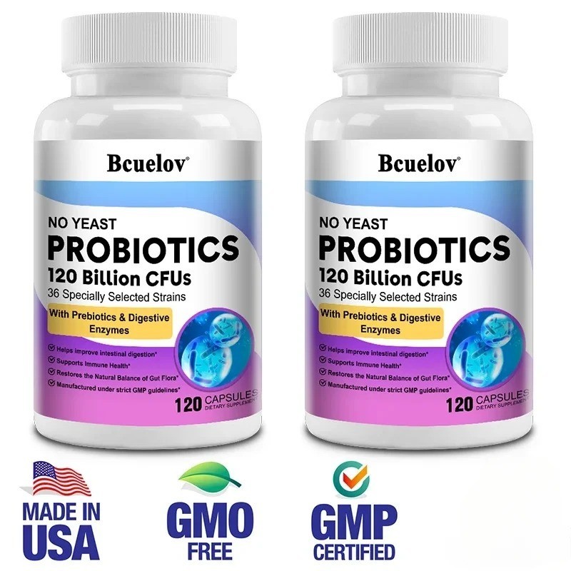 Probiotics 120 Billion CFU 36 Strains Contains Prebiotics and Digestive Enzymes