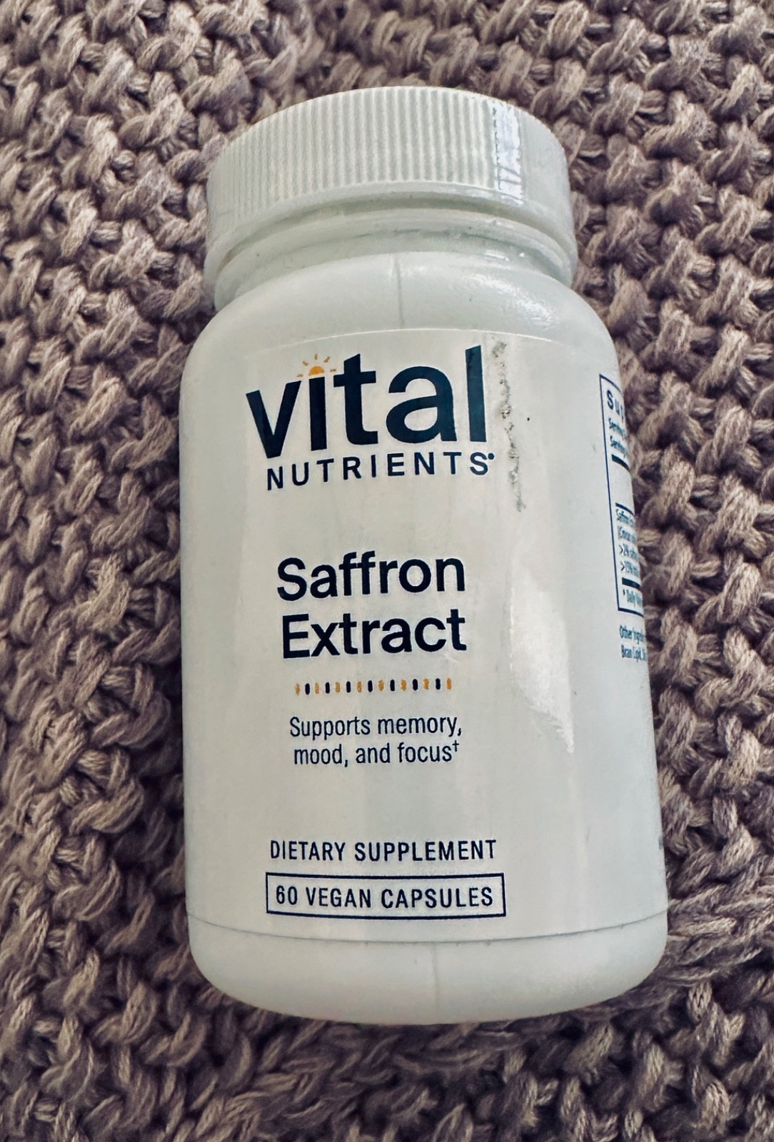 Vital Nutrients Saffron Extract Mood Calm Sleep Support 60 Ct New Exp 04/2028
