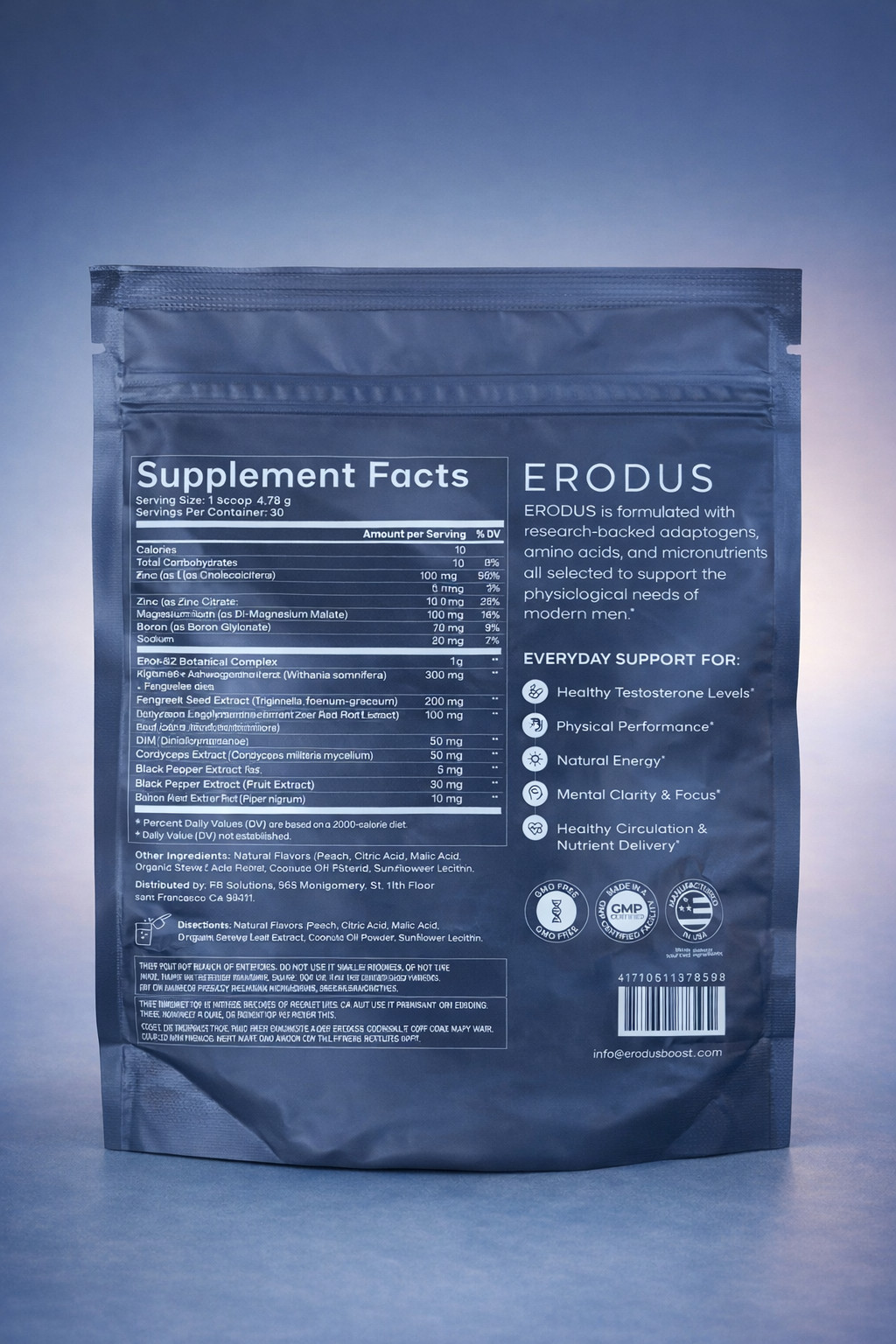 ERODUS Formula for Men – Boost Testo Levels + Energy/Stamina 1 BAG 🔥AUTHENTIC🔥