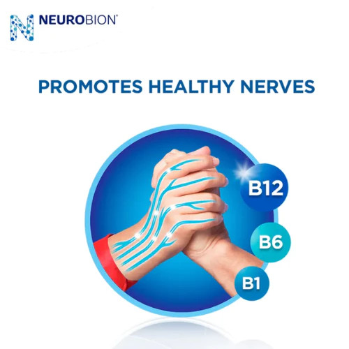 Neurobion Vitamin B1 B6 B12 Tablets Nerve Support Supplement 60 Count Original