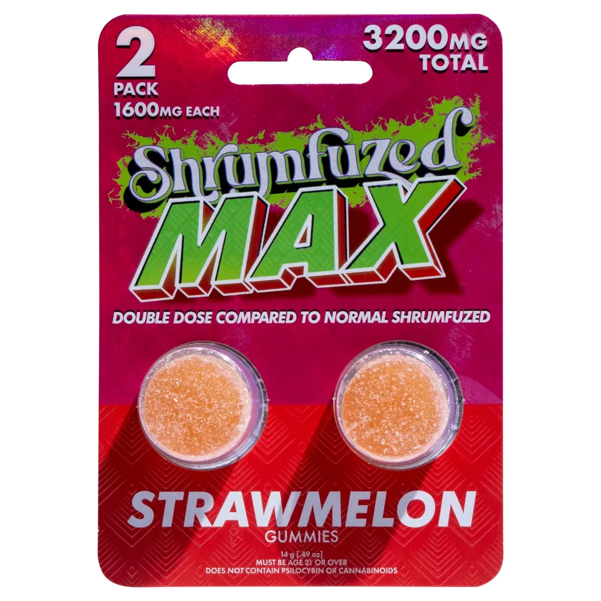 Double Dose Proprietary Nootropic Gummy 1600m Each – 2 Pack – Shrumfuzed