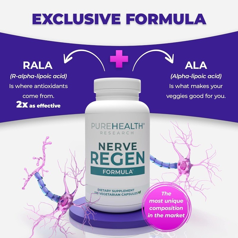 CleanHealth Research Nerve Regen | System Neuropathy and Nervous Supplements .