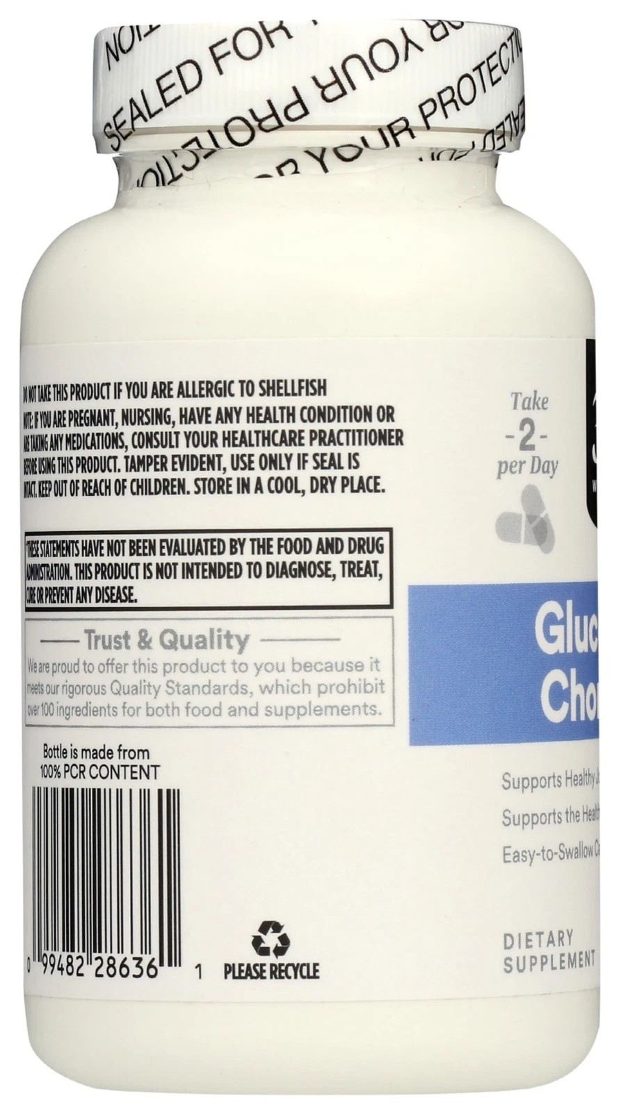365 by Whole Foods Market, Glucosamine Chondroitin, 120 Capsules BB 01/2026