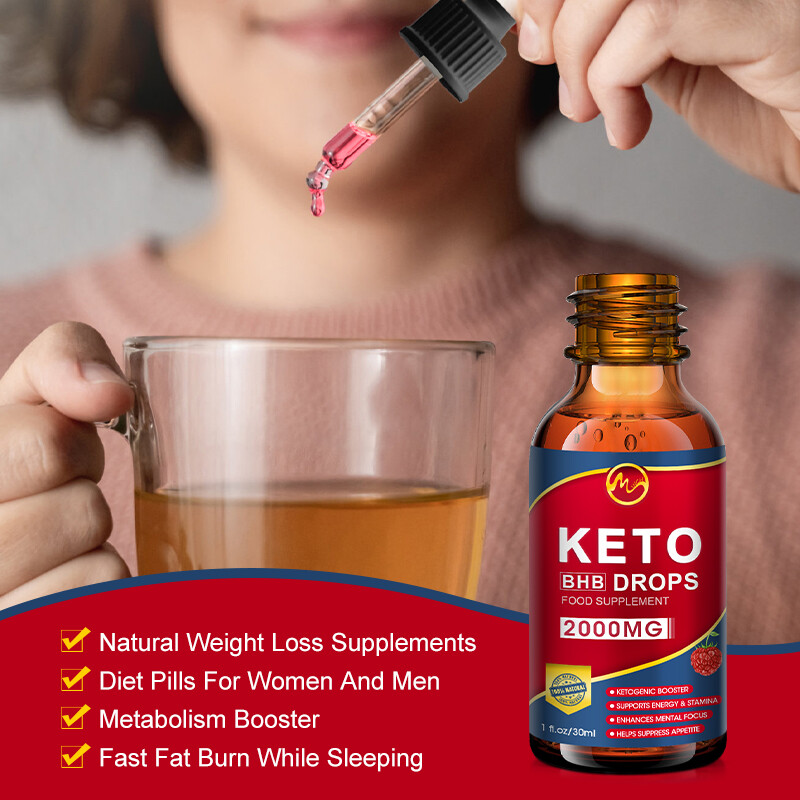 2000mg Keto BHB Capsules | Diet Drops Fast Weight Loss Fat Burner Carb Blocker