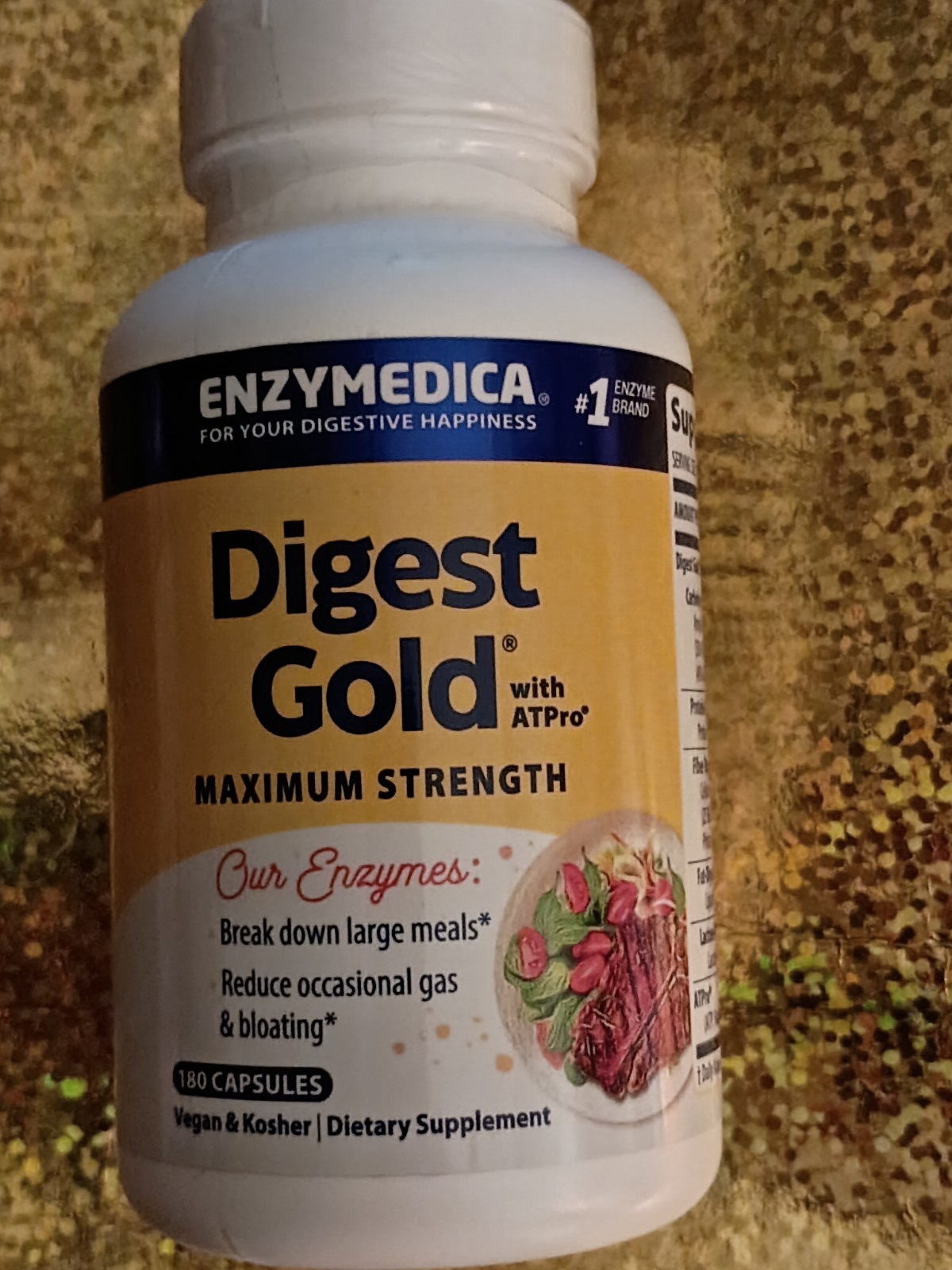 Enzymedica Digest Gold Digestive Support Supplement – 180 Count Exp 11/26 🆕